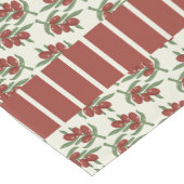 Rote Oliven und Streifen Tischläufer (Ecke)