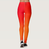 Rote Ombre Leggings (Rückseite)