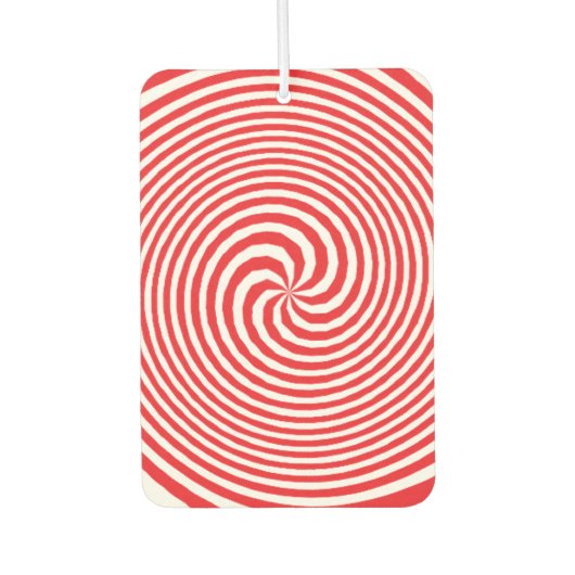 rote optische Illusion Autolufterfrischer (Vorderseite)