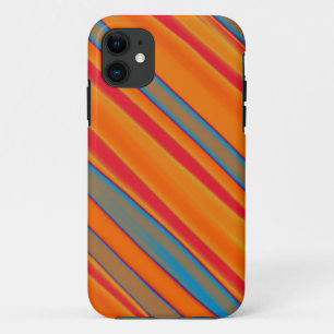 Rote, orange, blaue Streifen nahtlose Grafik Kunst Case-Mate iPhone Hülle