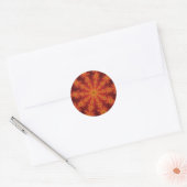 Rote Orange Decasteer Aufkleber (Umschlag)