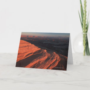 Rote orange Felsen-Seite in Utah Feiertagskarte