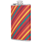 ROTE ORANGE GELBE AQUAMARINE STRIPEN FLACHMANN (Links)