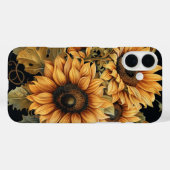 ROTE ORANGE GELBE FALL SUNFLOWER BLUME Case-Mate iPhone HÜLLE (Rückseite (Horizontal))