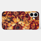 ROTE ORANGE GELBE FALL SUNFLOWER BLUME Case-Mate iPhone HÜLLE (Rückseite (Horizontal))
