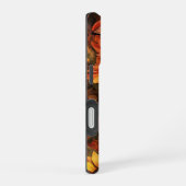 ROTE ORANGE GELBE FALL SUNFLOWER BLUME iPhone 16 HÜLLE (Rechte Seite)