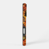 ROTE ORANGE GELBE FALL SUNFLOWER BLUME iPhone 16 HÜLLE (Rechte Seite)