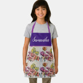 Rote Orange Gelbe Mohn Blume Pappies Girls Schürze (Insitu)