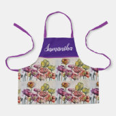 Rote Orange Gelbe Mohn Blume Pappies Girls Schürze (Vorderseite)