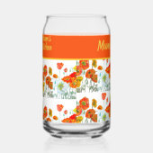 Rote Orange Gelbe Mohnblumen Klatschmohn Blumen Dosenglas (Rechts)