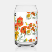 Rote Orange Gelbe Mohnblumen Klatschmohn Blumen Dosenglas (Links)