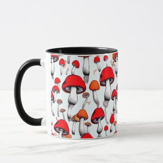 ROTE ORANGE-KOMICBOOK-STIL TASSE (Links)