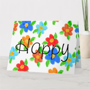 Rote Orange und Blau Karte