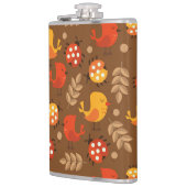 ROTE ORANGE- UND BROWN FALL VOR BLÄTTER LADYBUGS FLACHMANN (Links)