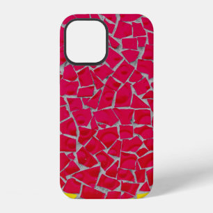 Rote, orange und gelbe Kunstwerke iPhone 12 Hülle