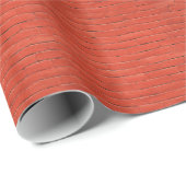 Rote Orange Wand Geschenkpapier (Rolleneckpunkt)