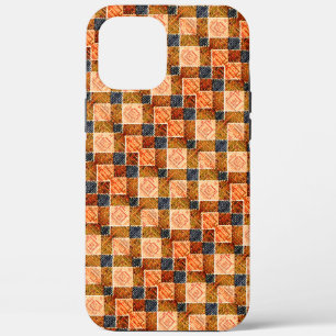 Rote orangefarbene Schachpartien, die neue quadrat Case-Mate iPhone Hülle
