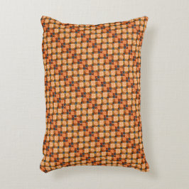 Rote orangefarbene Schachpartien, die neue quadrat Dekokissen