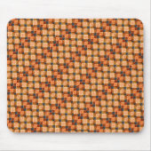 Rote orangefarbene Schachpartien, die neue quadrat Mousepad (Vorne)