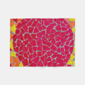 Rote, orangefarbene und gelbe Bilder Fleecedecke (Vorderseite (Horizontal))