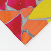 Rote, orangefarbene und gelbe Bilder Fleecedecke (Ecke)