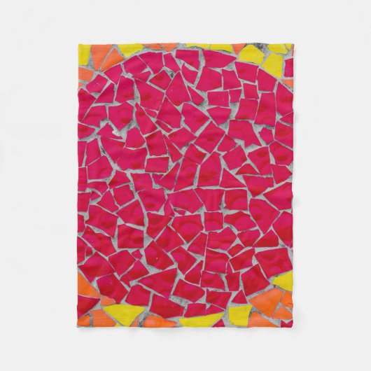 Rote, orangefarbene und gelbe Bilder Fleecedecke (Vorderseite)