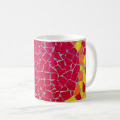 Rote, orangefarbene und gelbe Bilder Kaffeetasse (VorderseiteRechts)
