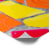 Rote, orangefarbene und gelbe Bilder Poster (Ecke)