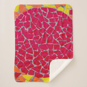 Rote, orangefarbene und gelbe Bilder Sherpadecke