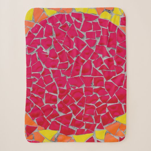 Rote, orangefarbene und gelbe Bilder Sherpadecke (Vorderseite)