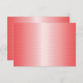 Rote, orangefarbene und rosa Pinselstriche vermisc Begleitkarte (Vorne/Hinten)