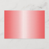 Rote, orangefarbene und rosa Pinselstriche vermisc Begleitkarte (Rückseite)