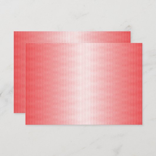 Rote, orangefarbene und rosa Pinselstriche vermisc Dankeskarte (Vorne/Hinten)