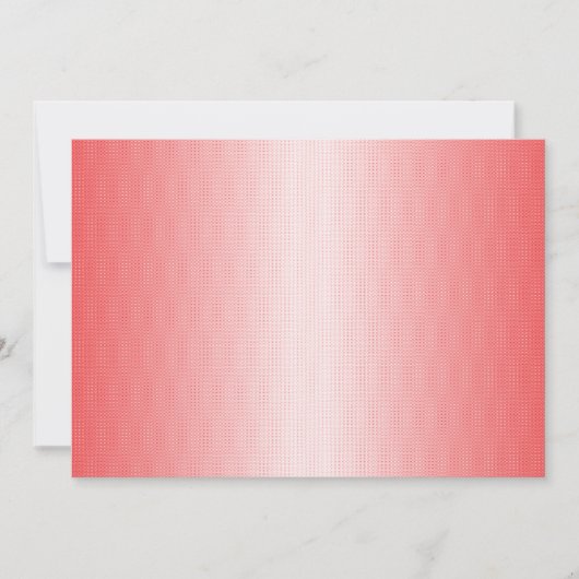 Rote, orangefarbene und rosa Pinselstriche vermisc Einladung (Vorderseite)