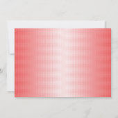 Rote, orangefarbene und rosa Pinselstriche vermisc Einladung (Rückseite)