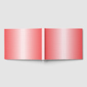 Rote, orangefarbene und rosa Pinselstriche vermisc Gästebuch (Voll)