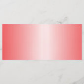 Rote, orangefarbene und rosa Pinselstriche vermisc Menükarte (Rückseite)