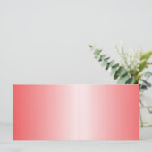 Rote, orangefarbene und rosa Pinselstriche vermisc Menükarte (Stehend Vorderseite)