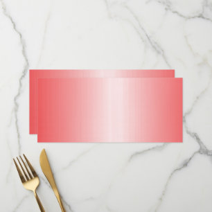 Rote, orangefarbene und rosa Pinselstriche vermisc Menükarte