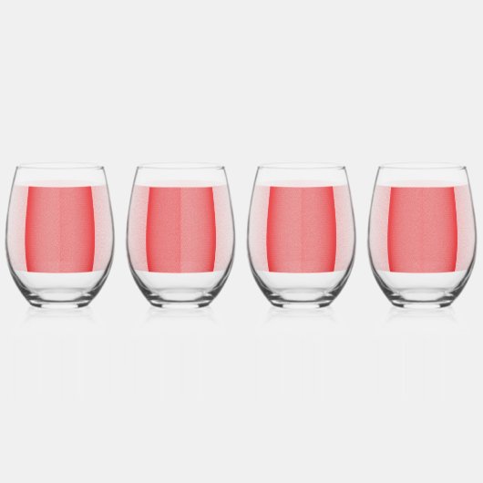 Rote, orangefarbene und rosa Pinselstriche vermisc Weinglas Ohne Stiel (Links)