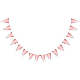 Rote, orangefarbene und rosa Pinselstriche vermisc Wimpelkette