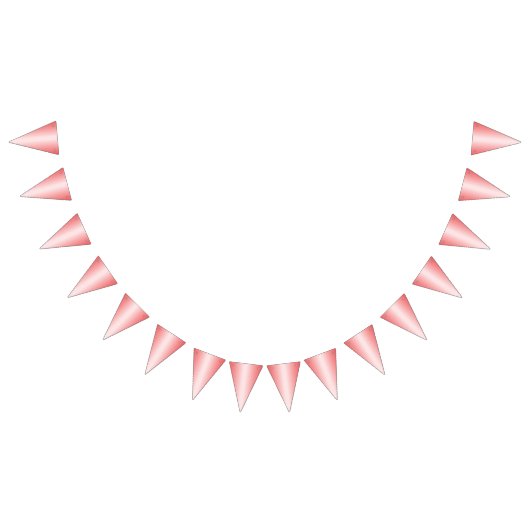 Rote, orangefarbene und rosa Pinselstriche vermisc Wimpelkette (Alle)