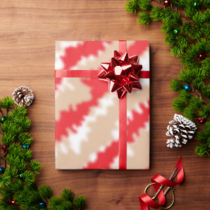 Rote, orangefarbene und rosa Texturmuster und Moti Geschenkpapier