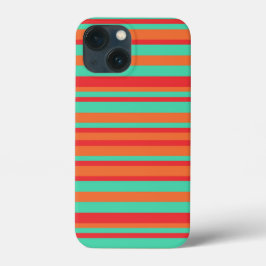 Rote, orangefarbene und türkisfarbene Vintage Stre Case-Mate iPhone Hülle