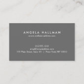 rote/orangefarbene Visitenkarte zum Anmalen von Ar (Rückseite)