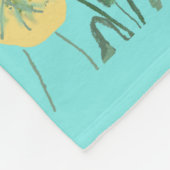 Rote Orangenblüte Mohnblüten Blume Aqua Fleecedecke (Ecke)