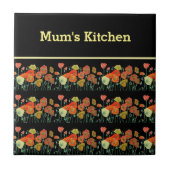 Rote Orangenmohnblume Blume Poppies Blumengestein Fliese (Vorderseite)