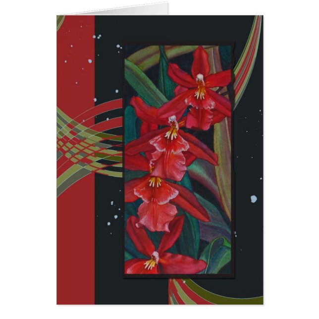 Rote Orchidee (Vorne)