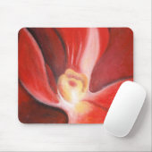 Rote Orchidee Mousepad (Mit Mouse)