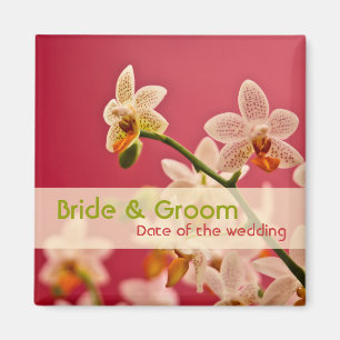 Rote Orchidee • Save the Date Magnet